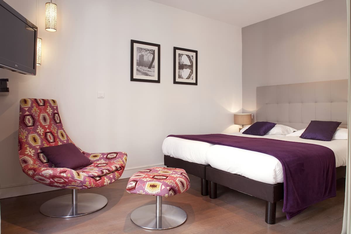 Apartment, located at a different street number and arrival is at the Mayet hotel | Premium bedding, minibar, in-room safe, individually decorated