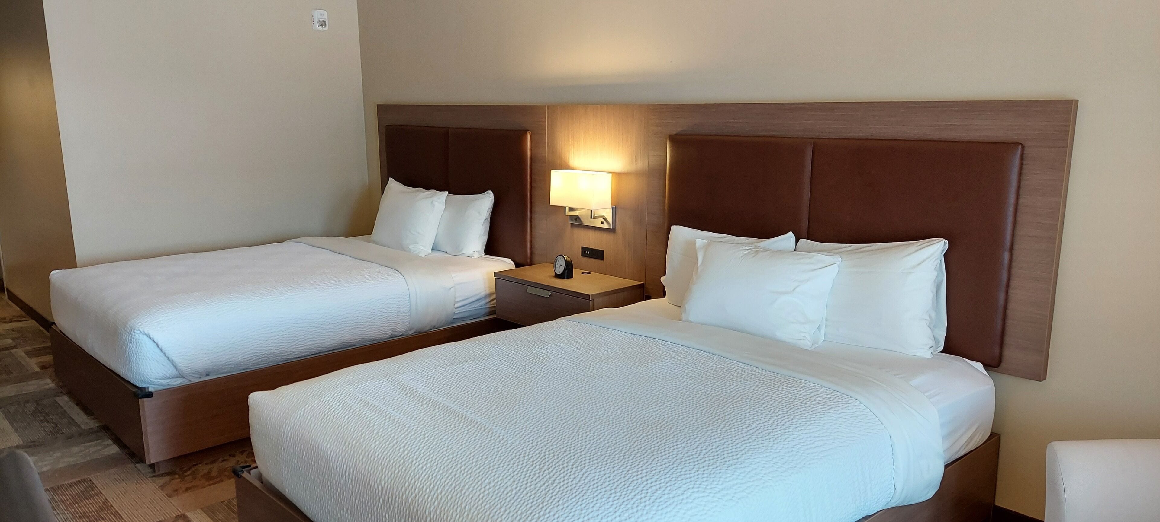 deluxe room, 2 queen beds, accessible, ocean view balcony | 1 bedroom, desk, laptop workspace, blackout curtains