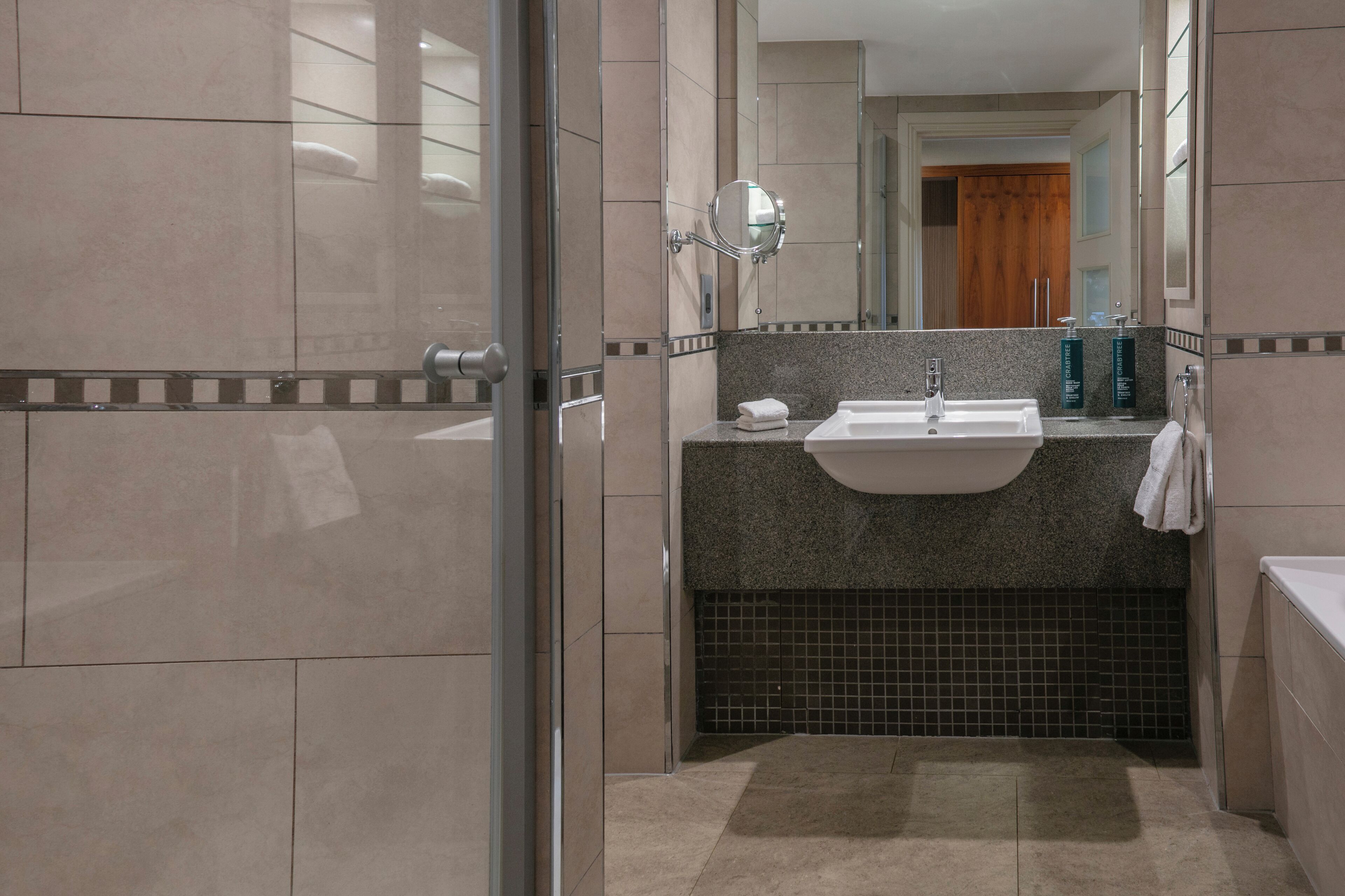 free toiletries, hair dryer, towels, soap