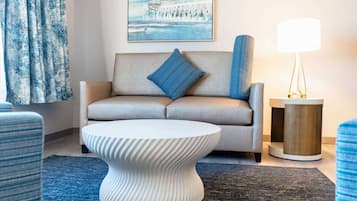 1 Bedroom Family Suite, 2 Queen Beds, Non Smoking, Pool View (Ocean View) | Premium bedding, desk, laptop workspace, iron/ironing board