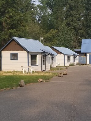 Superior-mökki, 1 parisänky ja vuodesohva, keittotila | Näkymä huoneesta