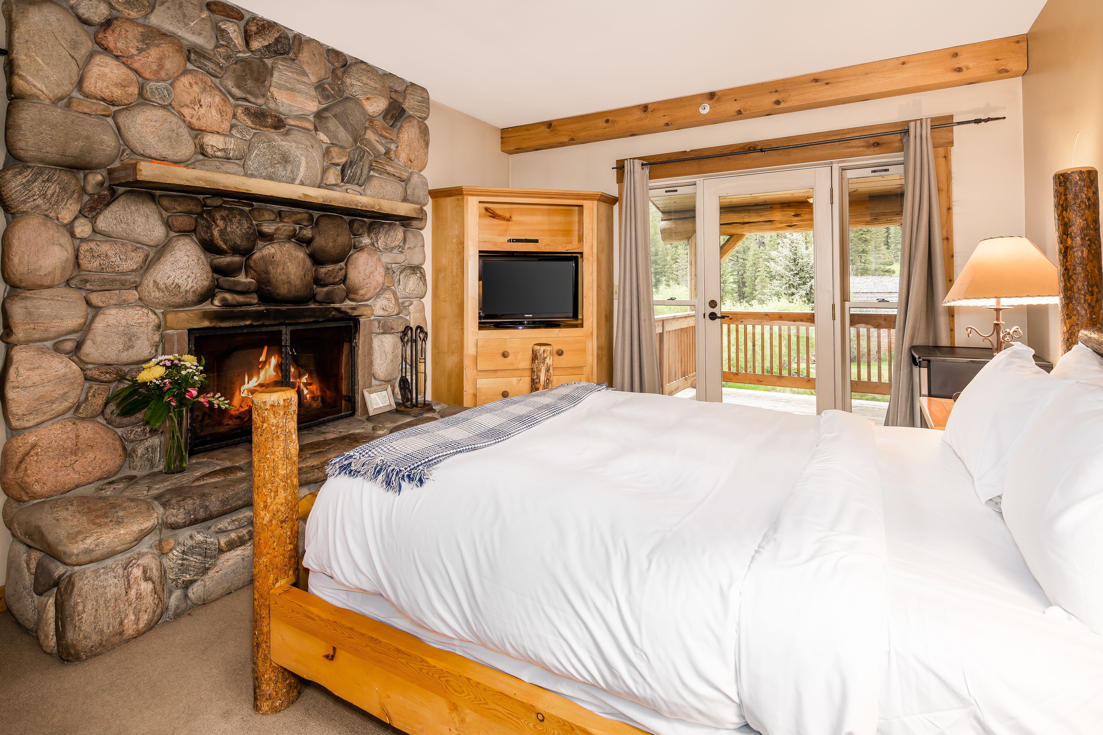 deluxe room, 2 queen beds (pondside) | premium bedding, desk, iron/ironing board, free wifi