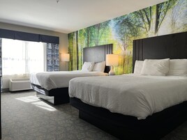 Habitación doble Deluxe, 2 camas Queen size (2 Queen) | Wifi gratis, ropa de cama y despertador 