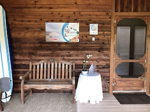 Entrée de l’hébergement