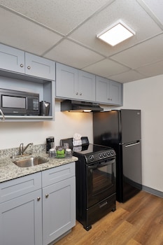 Fridge, microwave, coffee/tea maker at Chateau Beachfront Hotel, A By The Sea Resort