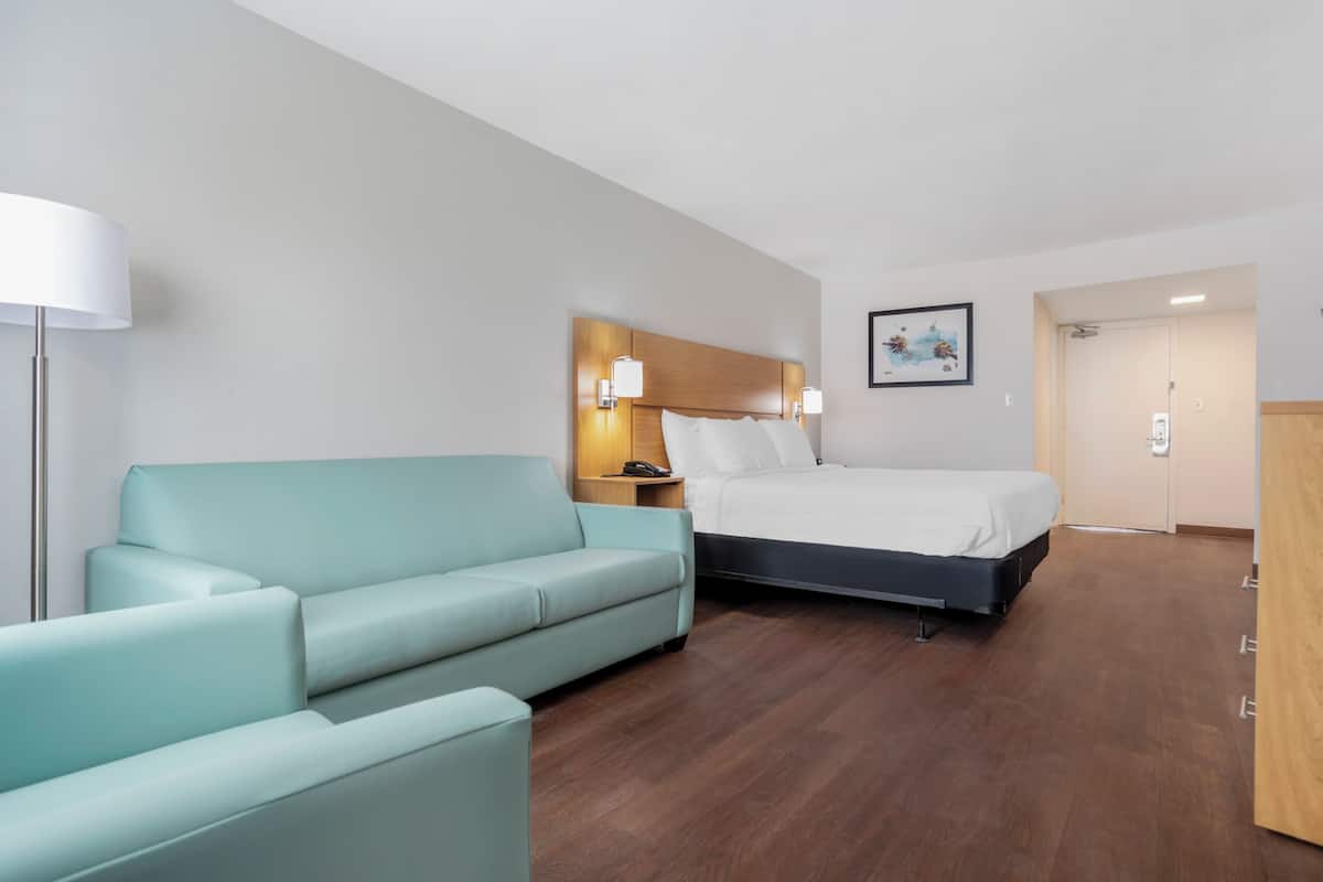 Classic Room, 1 King Bed, Non Smoking, Ocean View | In-room safe, iron/ironing board, free WiFi, bed sheets