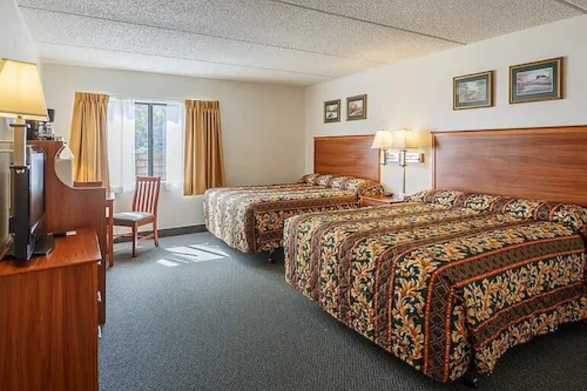 Standard Room, 2 Queen Beds | In-room safe, iron/ironing board, free WiFi, bed sheets