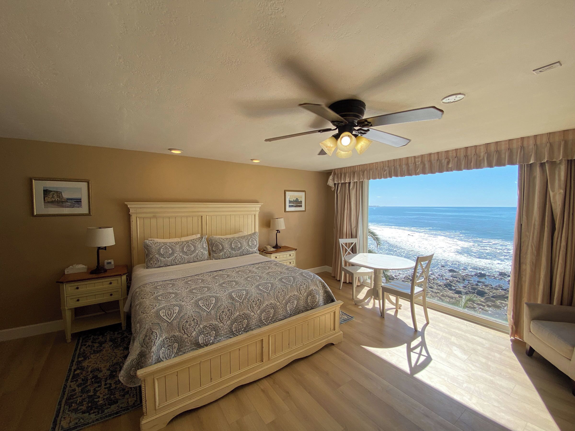 ocean view two room suite #24 | desk, blackout curtains, iron/ironing board, free wifi