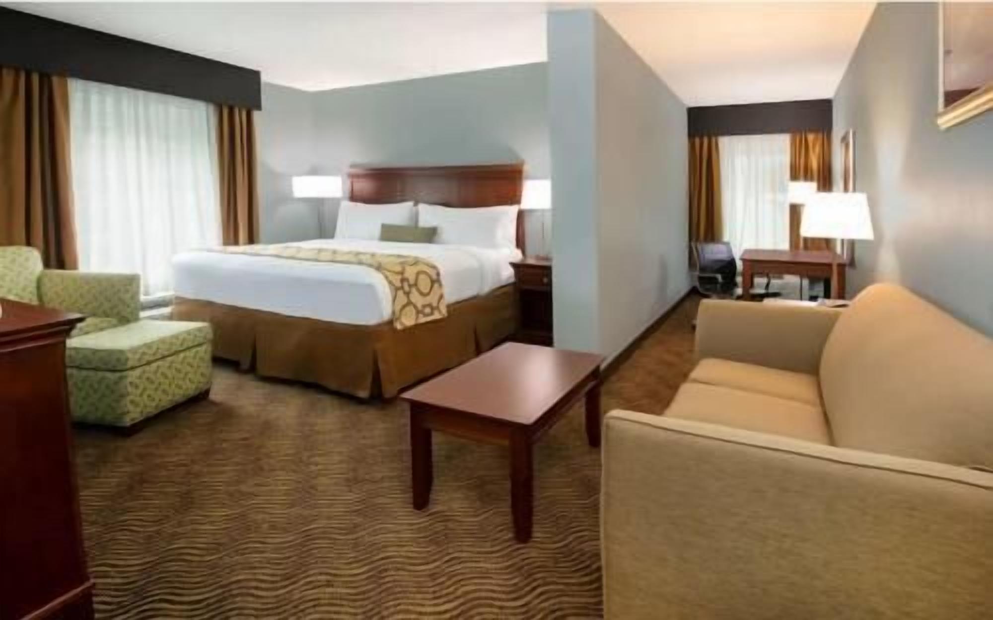 1 bedroom, desk, blackout drapes, iron/ironing board