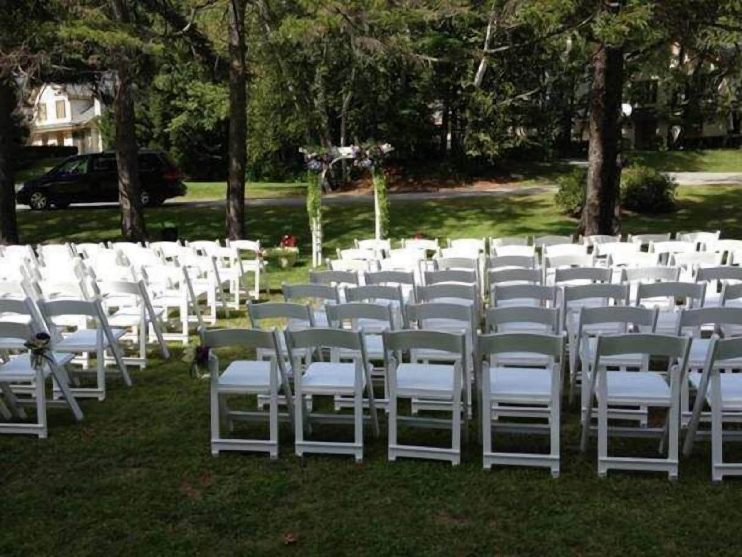 outdoor wedding area