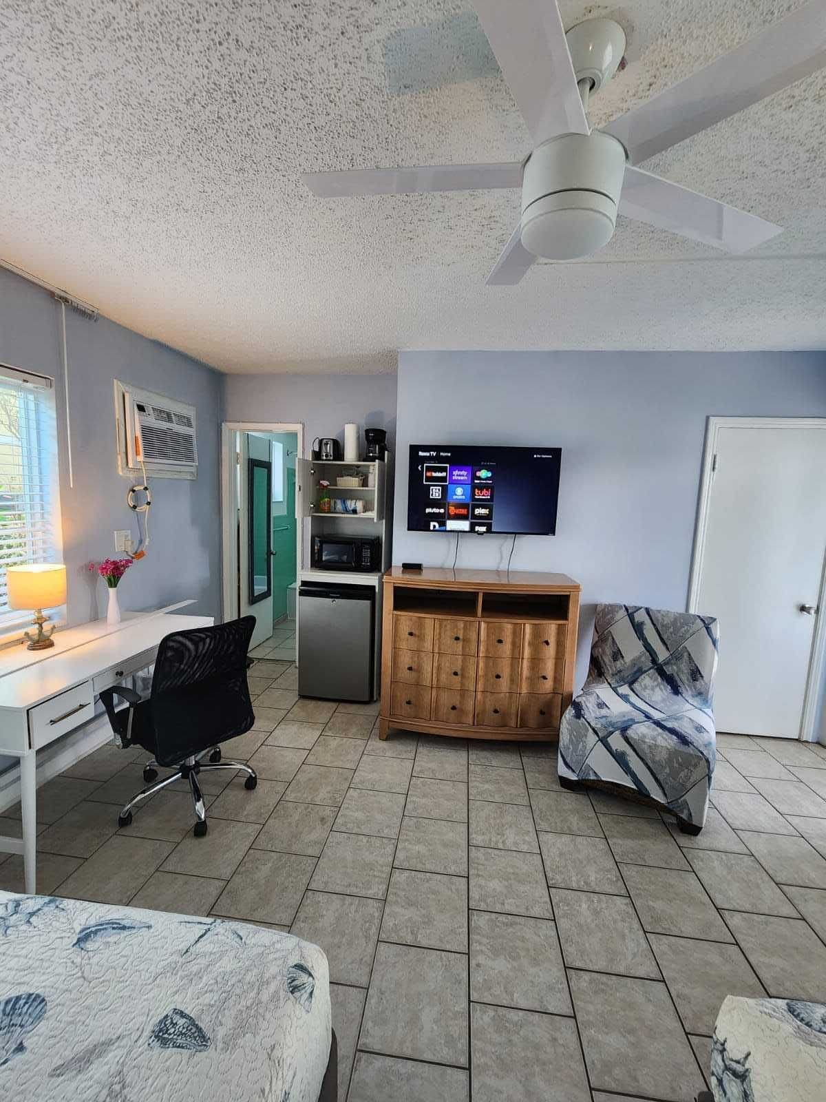 standard two double beds studio | 1 bedroom, iron/ironing board, free wifi, bed sheets