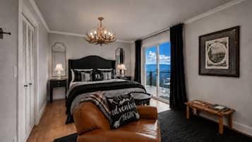 Casa superluxo, vários quartos, lareira, vista para a montanha (Highlands Lodge at Fire M) | Roupas de cama de algodão egípcio, roupas de cama premium
