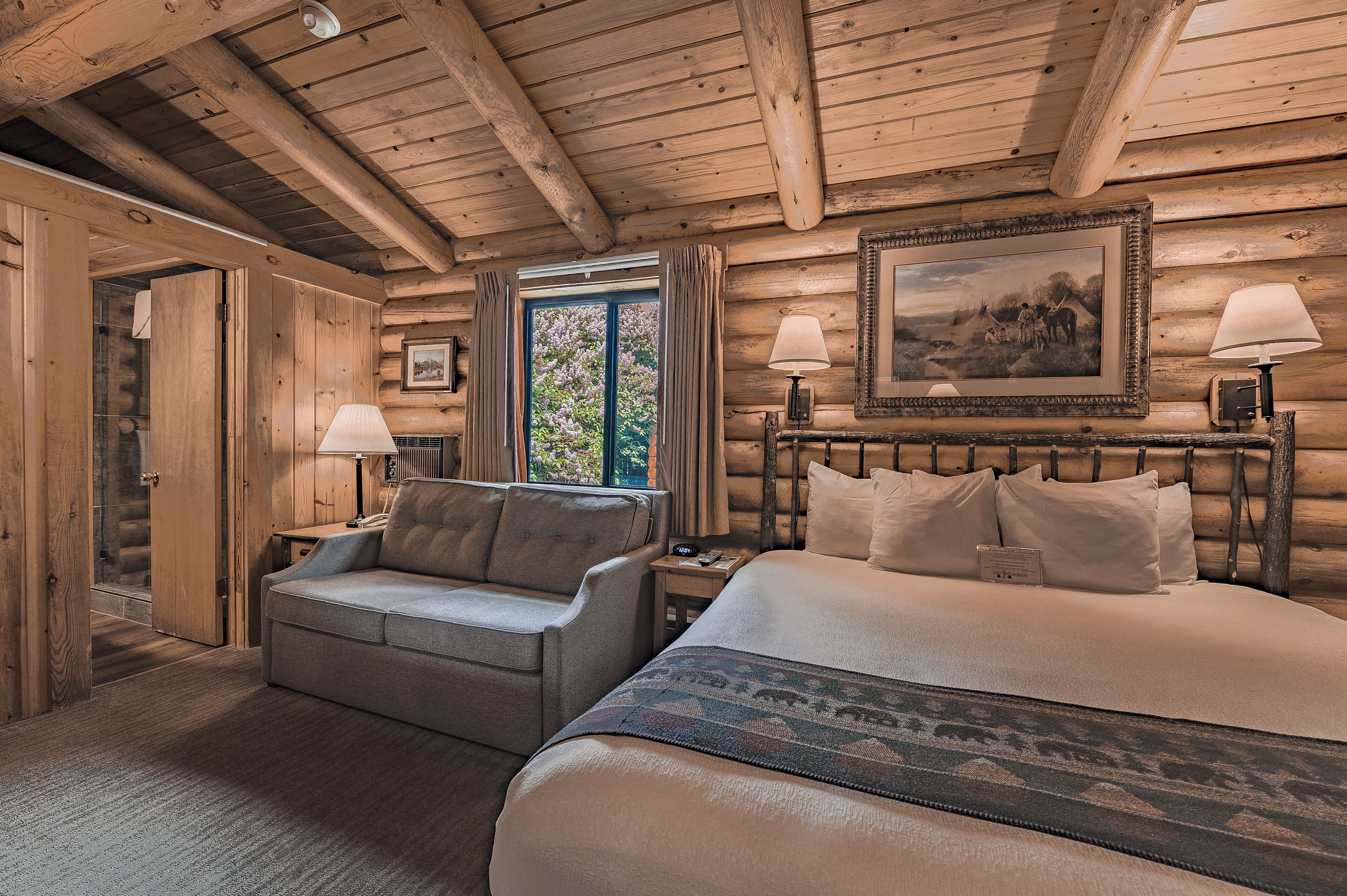 Cabana, 1 cama King e sofá-cama | Cofres nos quartos, ferros/tábuas de passar roupa, berço de viagem