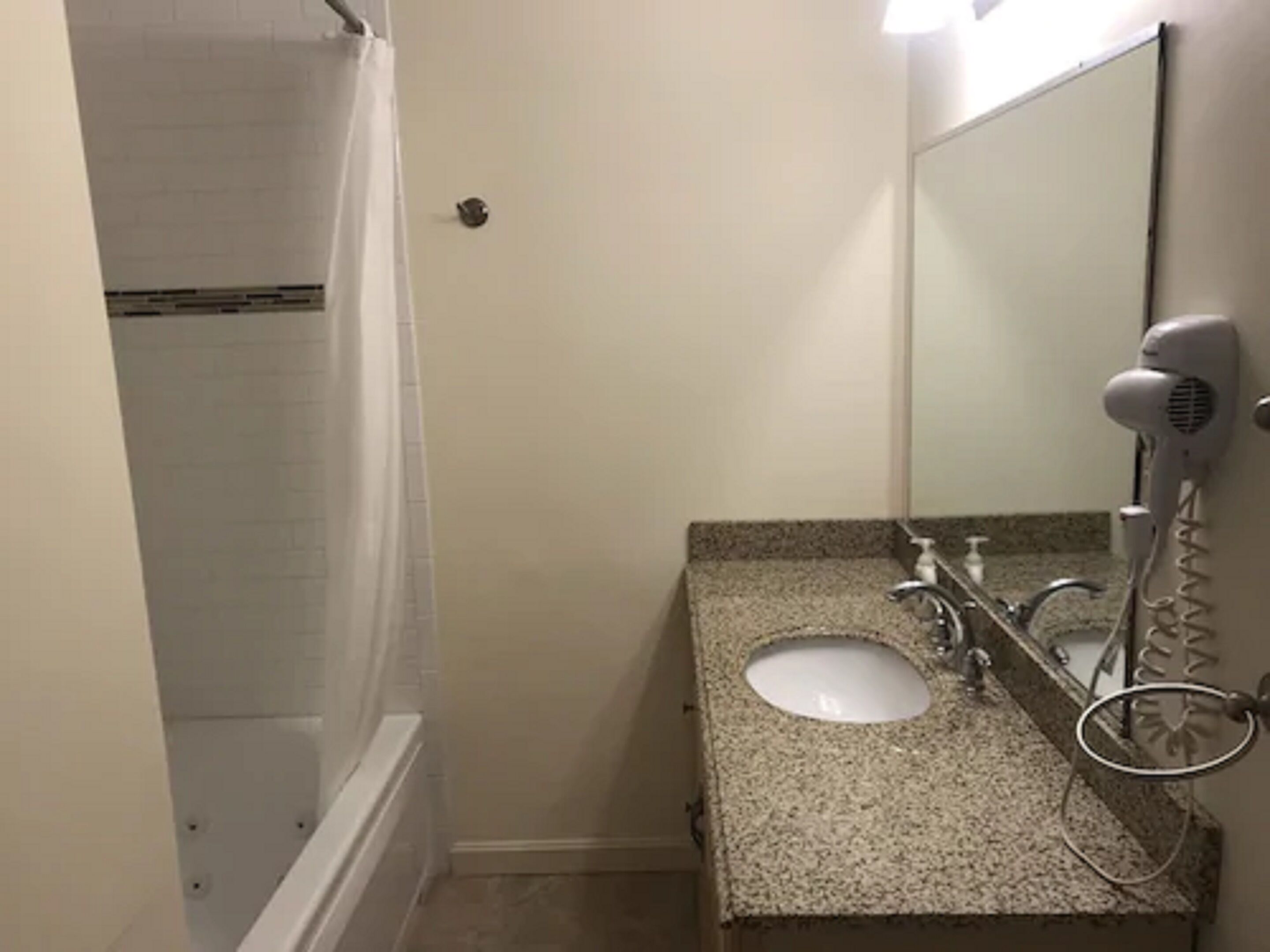 superior room, 2 double beds, ocean view (parlor suite ocean view) | bathroom | combined shower/bathtub, hair dryer, towels