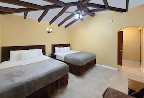 Family Room, Multiple Beds, Non Smoking, Refrigerator & Microwave | Living area | Flat-screen TV