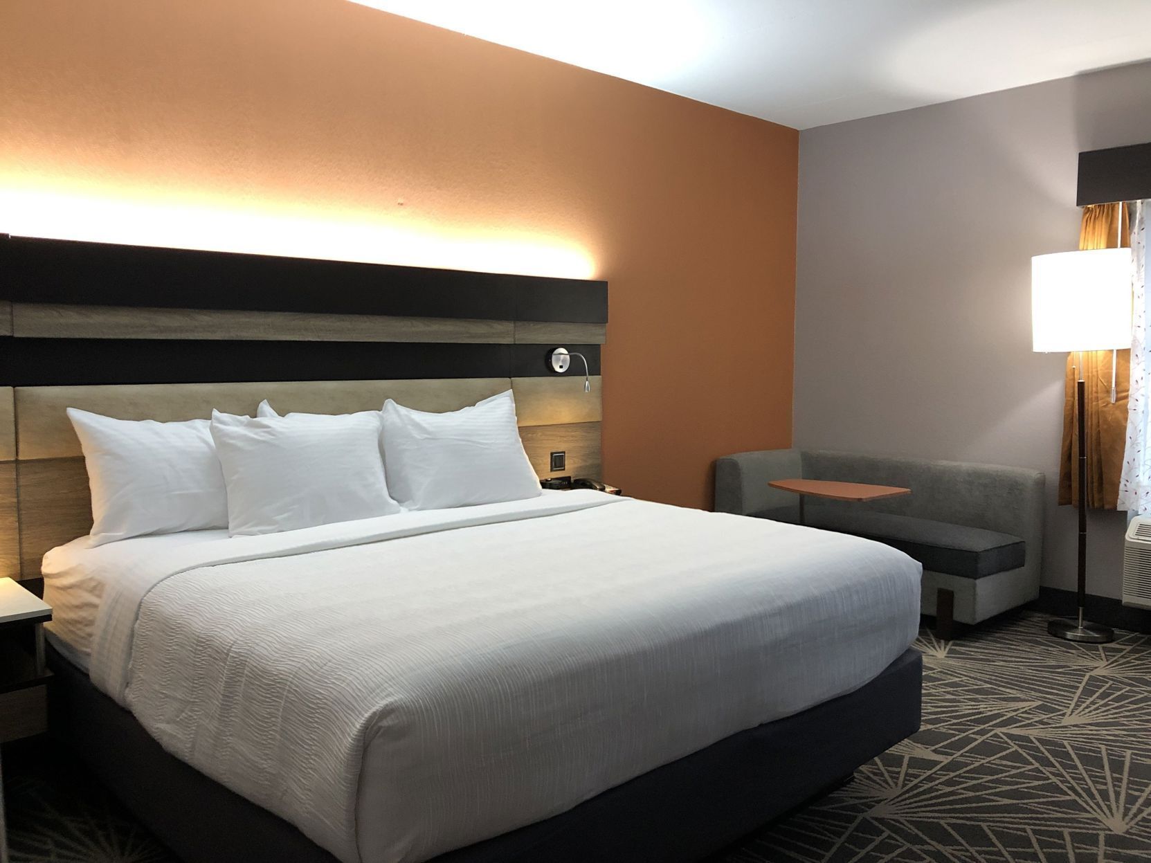 Pillowtop beds, laptop workspace, blackout drapes, iron/ironing board