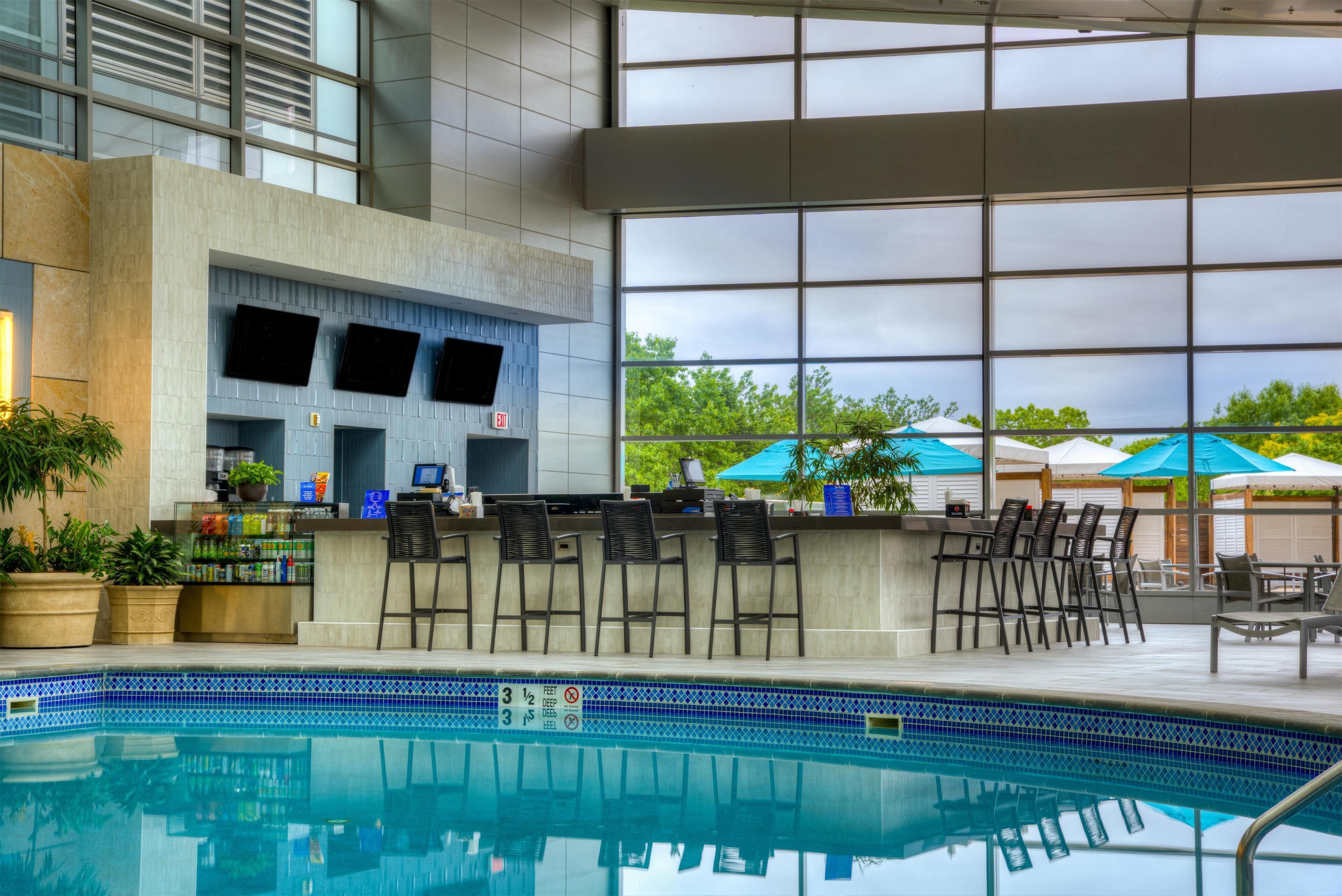 2 indoor pools, open 6 am to 10 pm, pool cabanas (surcharge)