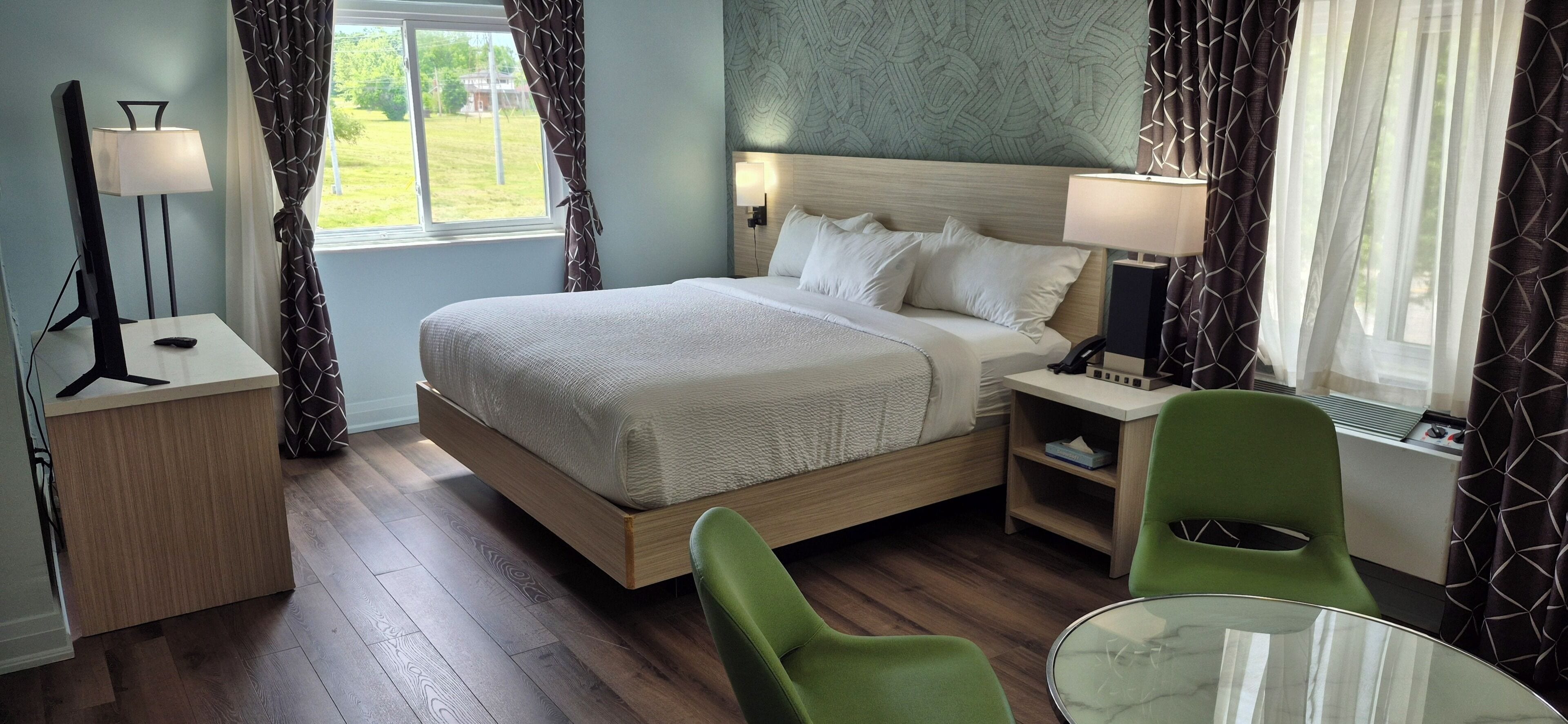 Quarto executivo, para não fumantes | Roupas de cama premium, individualmente decorados