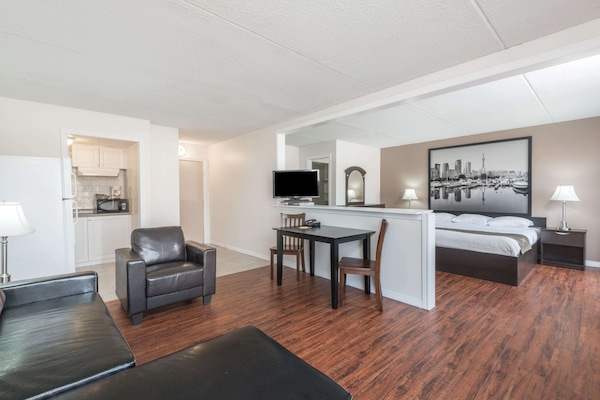 Desk, iron/ironing board, cribs (free), rollaway beds (surcharge)