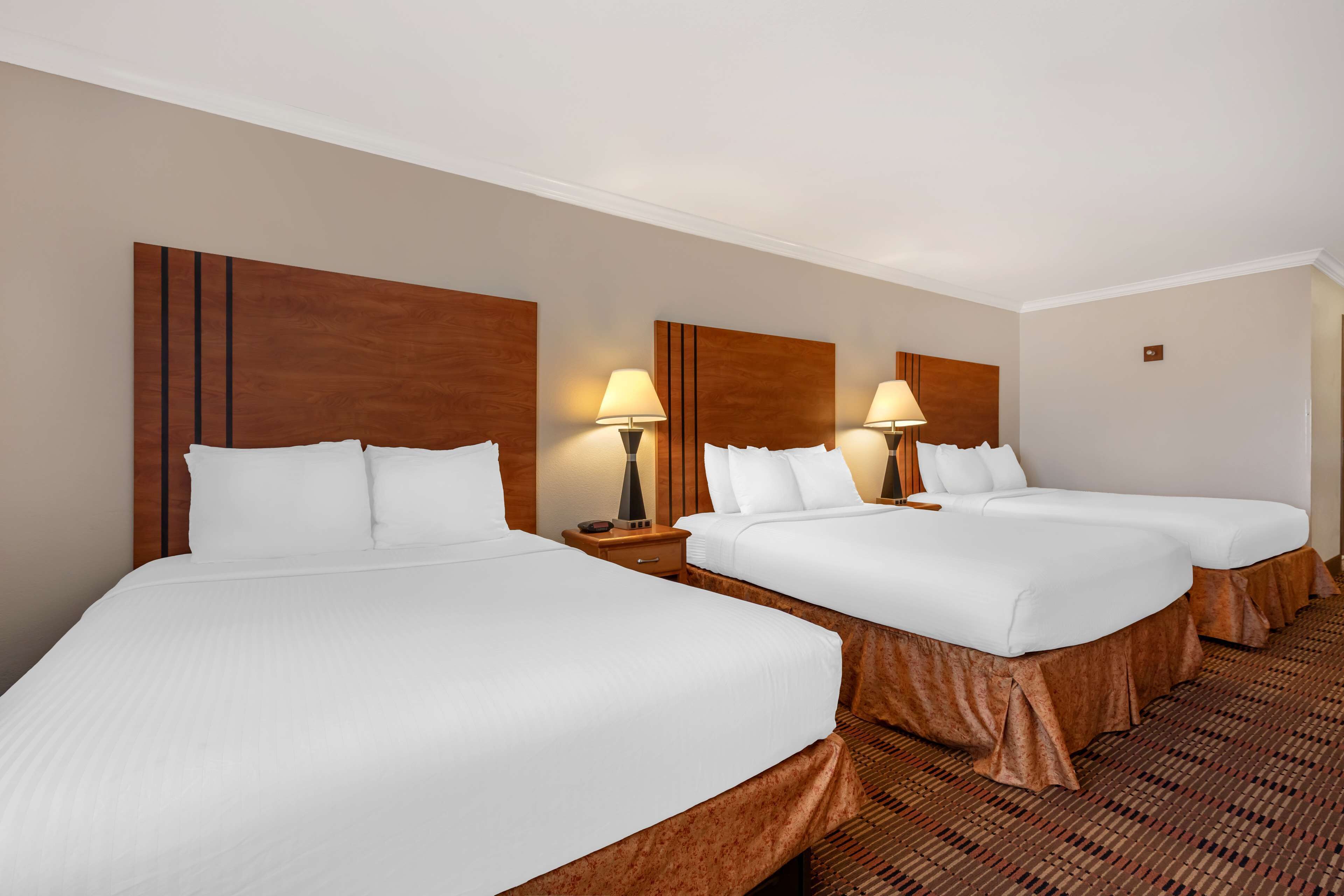 standard room, multiple beds, non smoking, refrigerator & microwave | 1 bedroom, premium bedding, in-room safe, desk