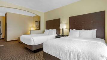 Suite, 2 Queen Beds, Accessible, Bathtub | In-room safe, desk, blackout drapes, iron/ironing board