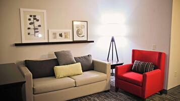 Suite, 1 Bedroom, Non Smoking | Desk, blackout drapes, iron/ironing board, free cribs/infant beds