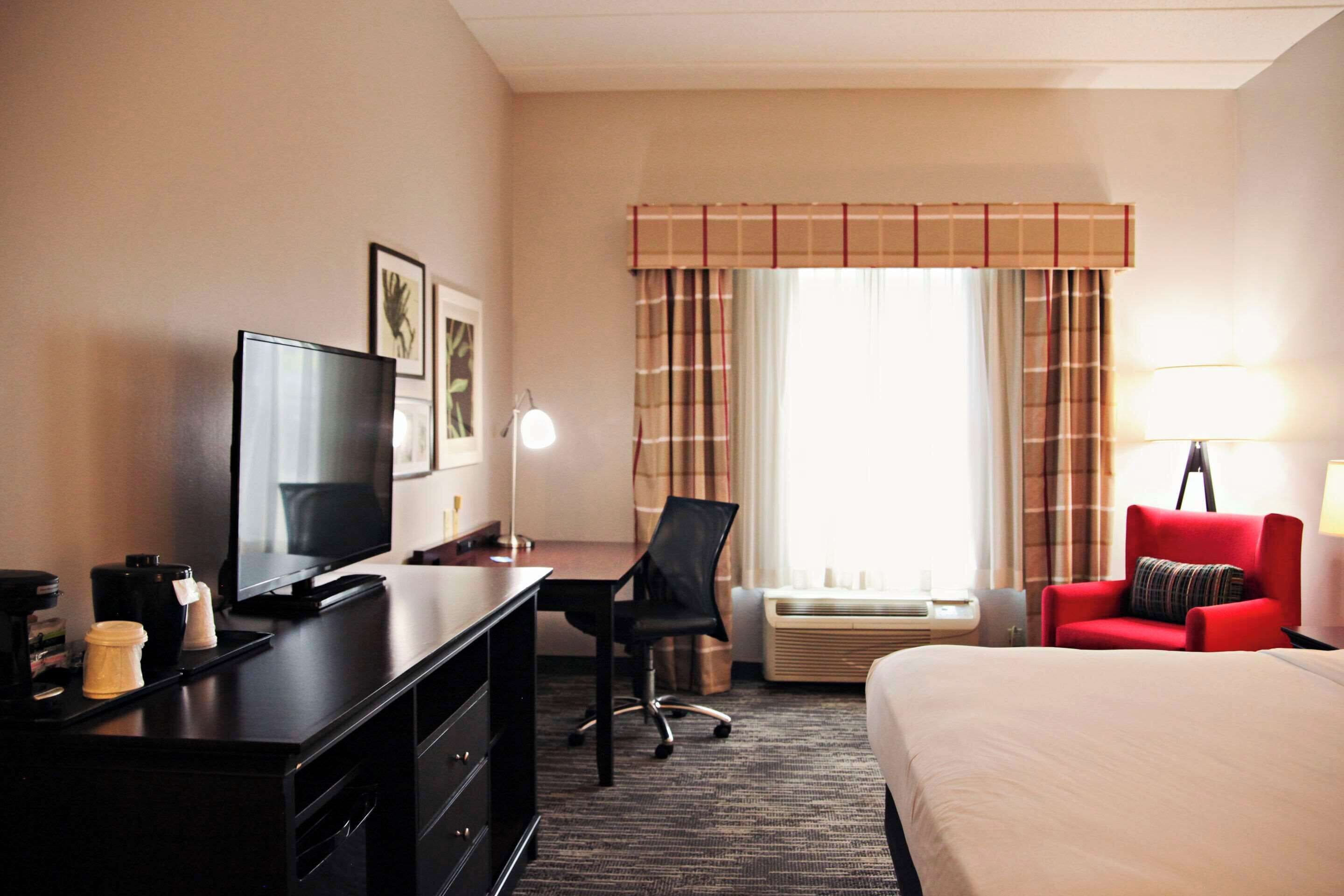 1 bedroom, desk, blackout curtains, iron/ironing board