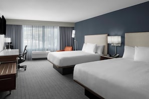 In-room safe, desk, laptop workspace, blackout curtains