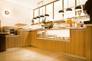 Daily buffet breakfast (EUR 12 per person)