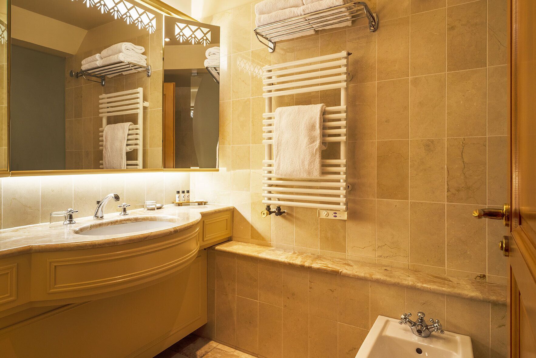 free toiletries, hair dryer, bathrobes, slippers