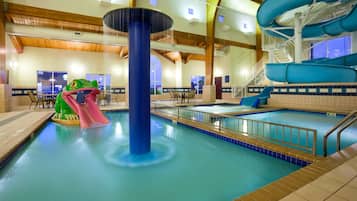 Indoor pool, open 8 AM to 11 PM, sun loungers