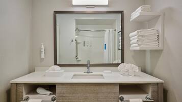 Free toiletries, hair dryer, towels