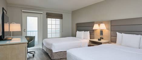 Room, 2 Queen Beds, Accessible, Non Smoking | In-room safe, desk, iron/ironing board, free cribs/infant beds