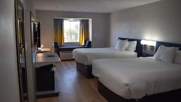 Habitación Deluxe, 2 camas Queen size, para no fumadores | Sábanas de algodón egipcio y ropa de cama de alta calidad