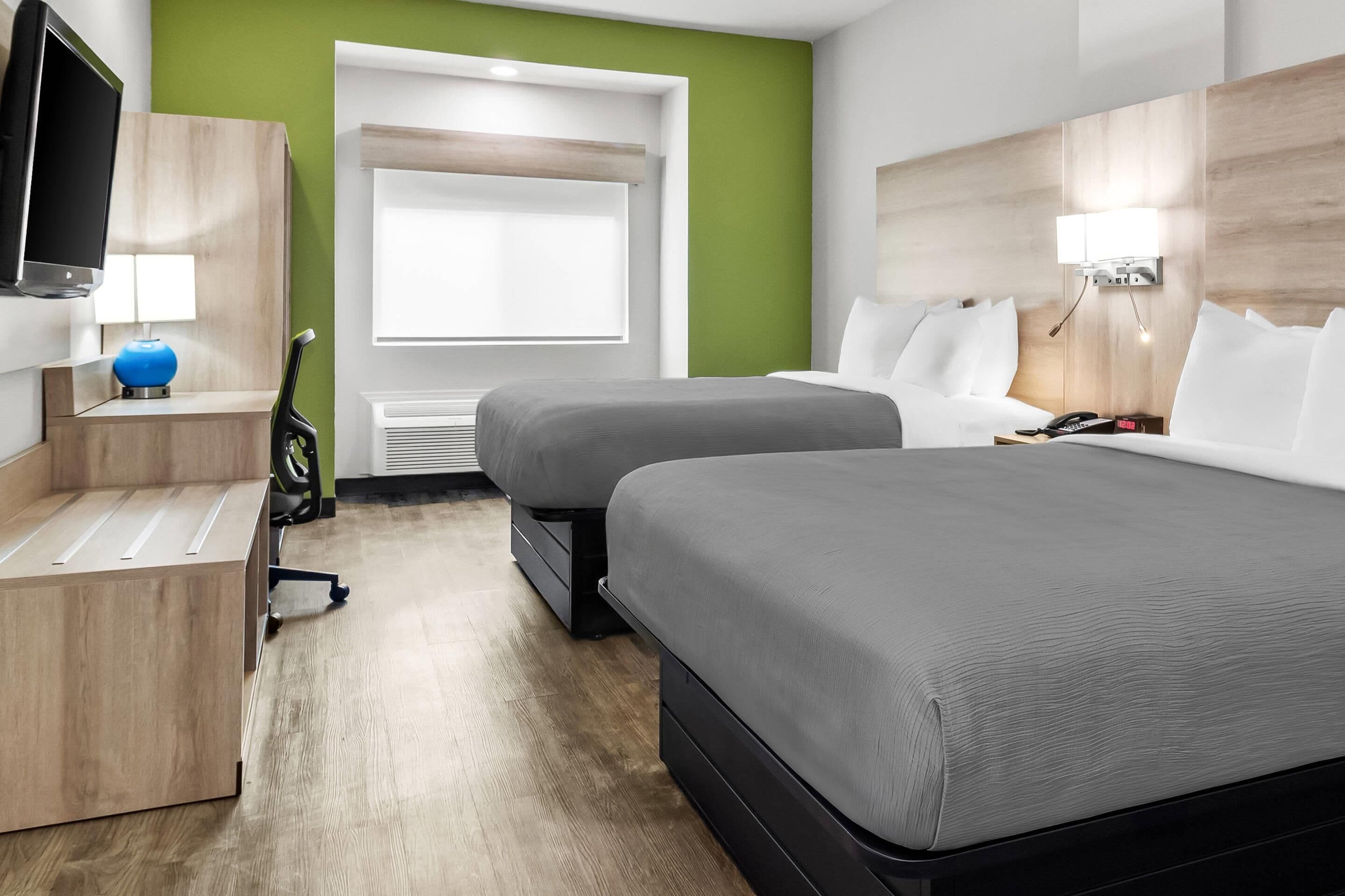 2 queen beds, non smoking | 1 bedroom, premium bedding, laptop workspace, blackout curtains