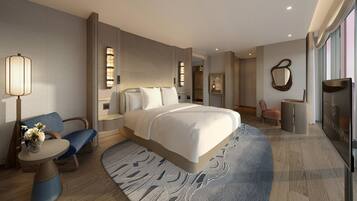 Hypo-allergenic bedding, down comforters, minibar, in-room safe