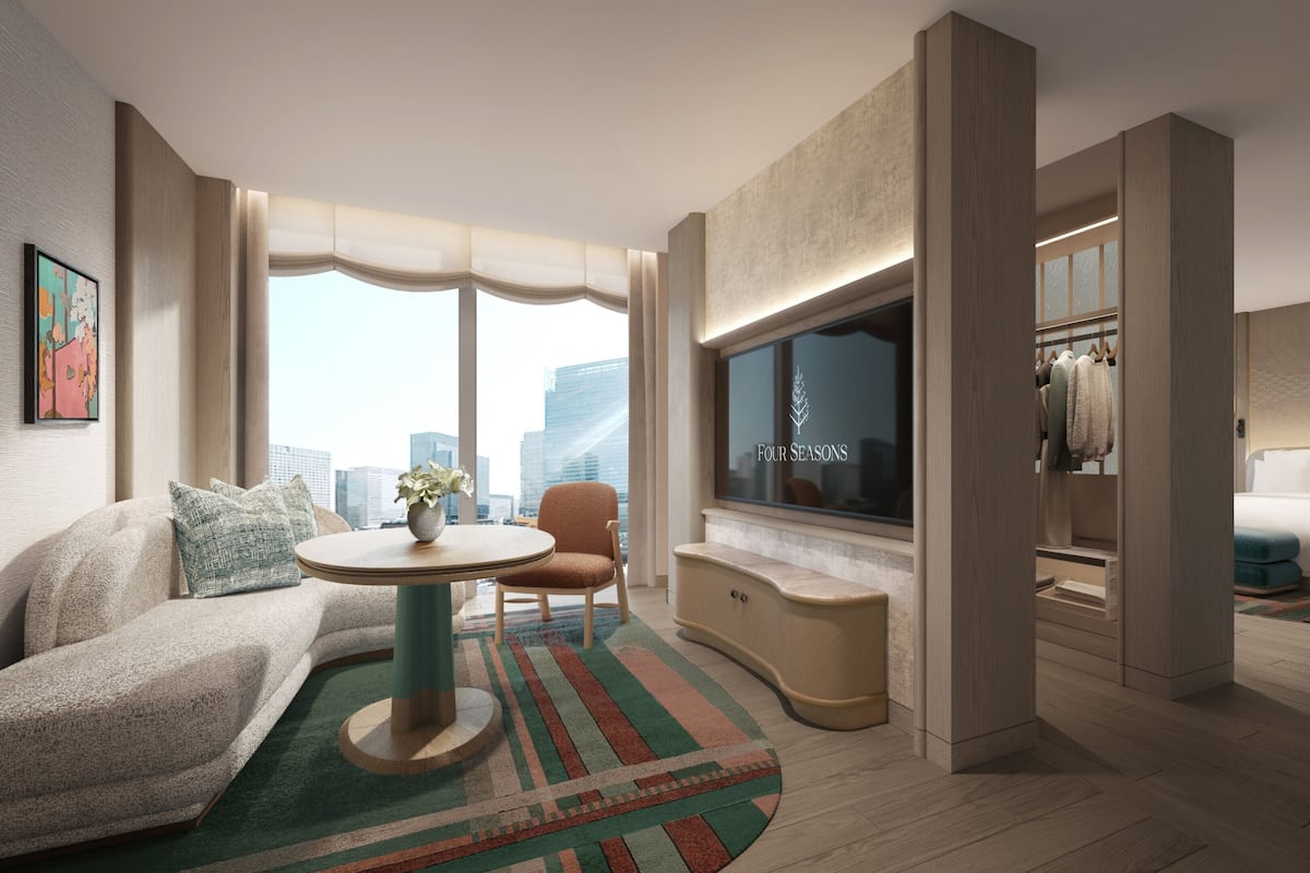 Four Seasons, Suite ejecutiva, para no fumadores | Ropa de cama hipoalergénica, edredón y minibar