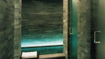 Sauna, steam room, hot springs, body treatments, aromatherapy