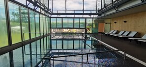 Indoor pool, outdoor pool, open 8:00 AM to 10 PM, sun loungers