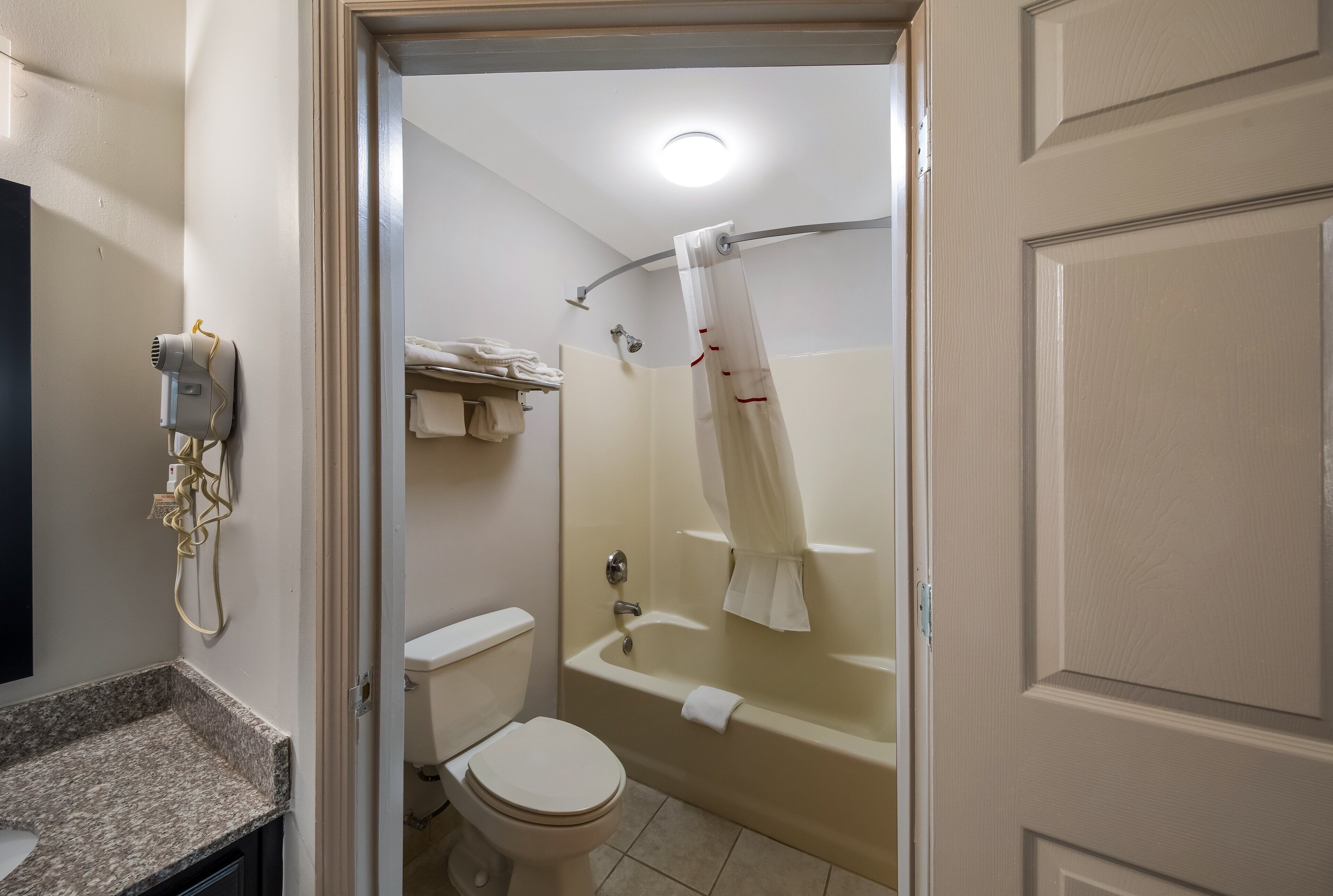 Free toiletries, hair dryer, towels, soap