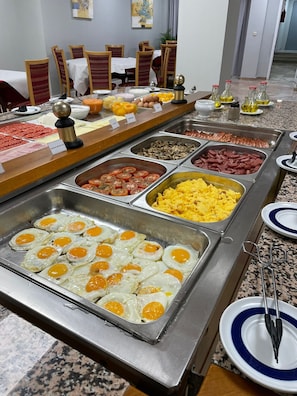 Daily buffet breakfast (EUR 8 per person)