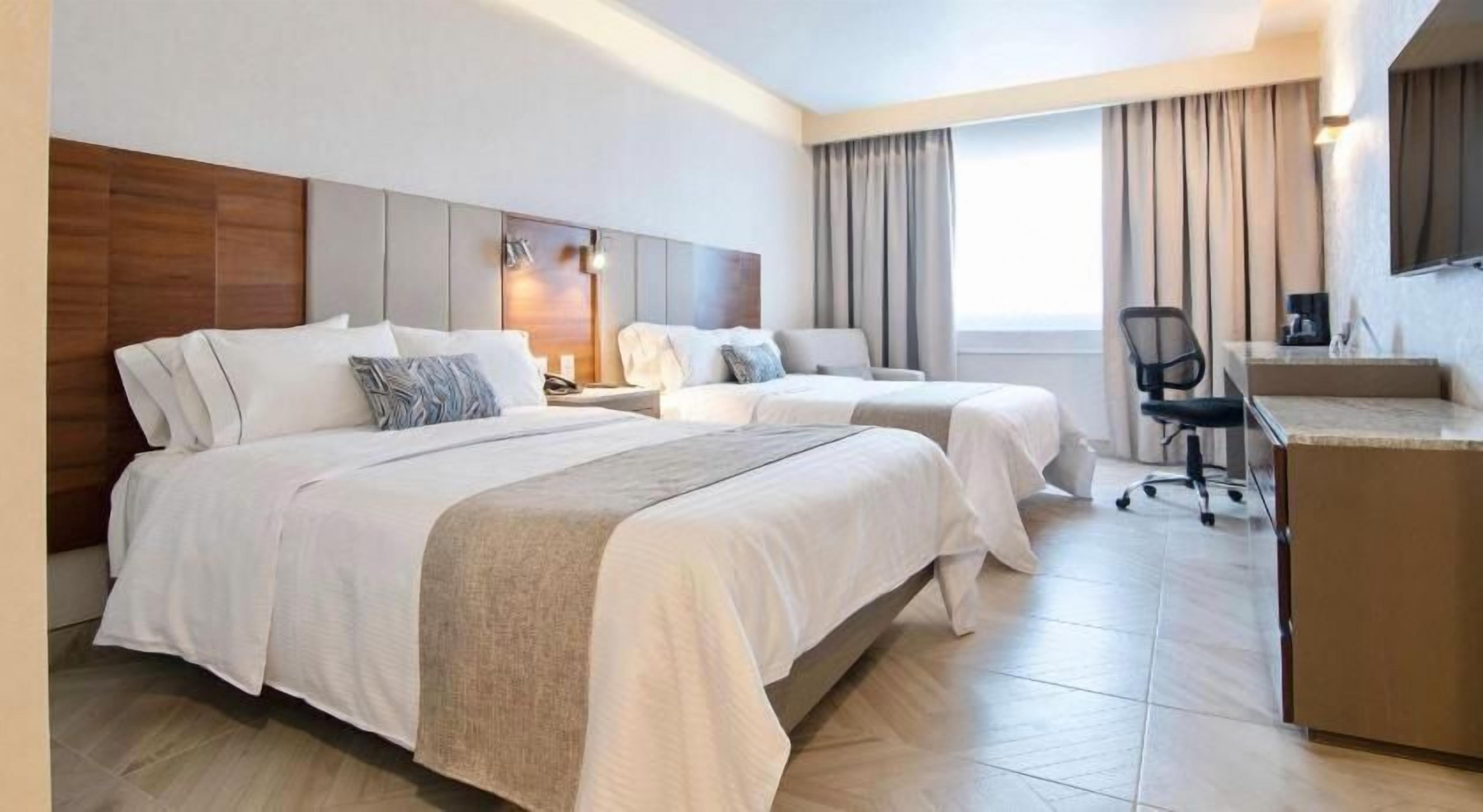 In-room safe, desk, laptop workspace, blackout curtains