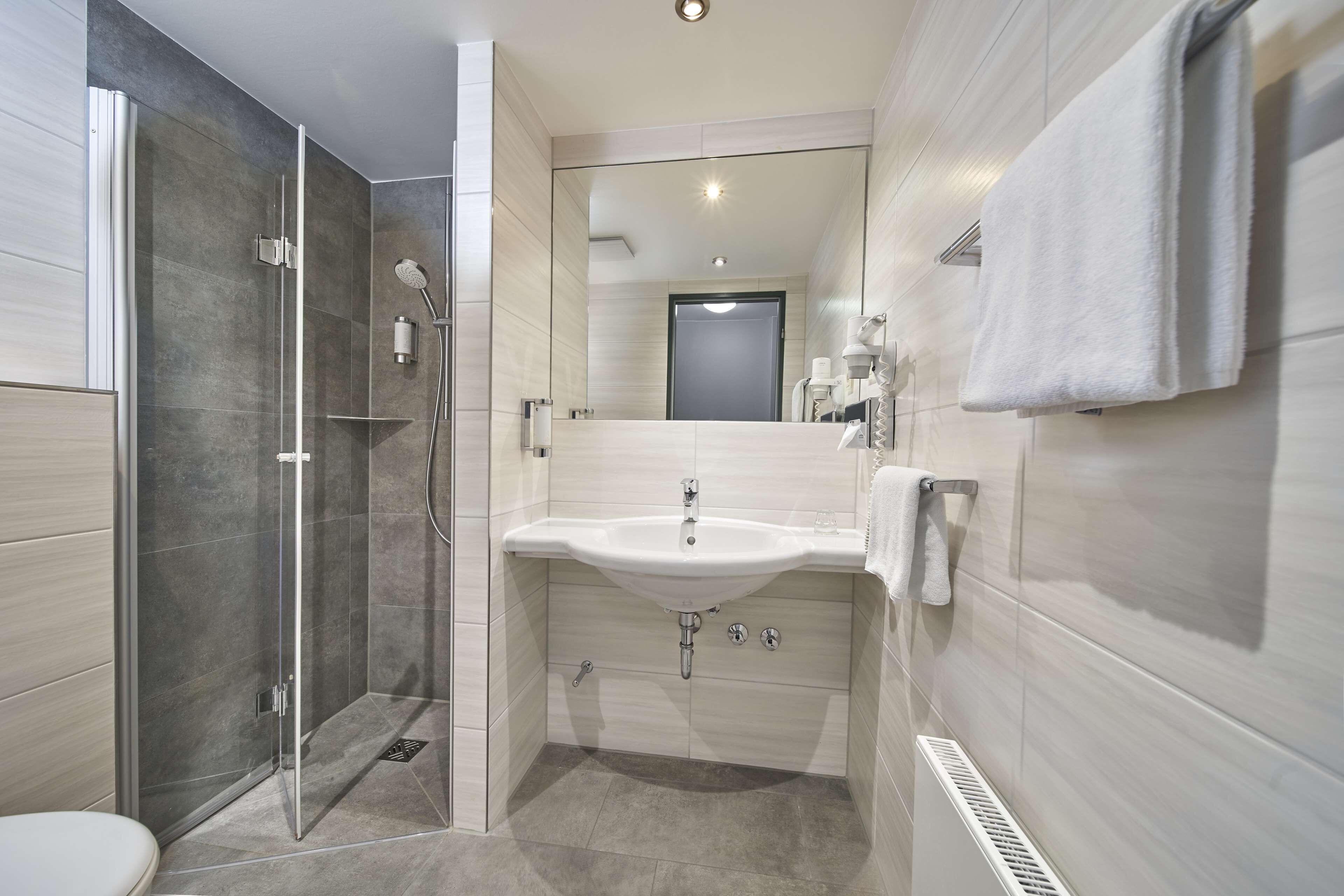 free toiletries, hair dryer, towels, soap