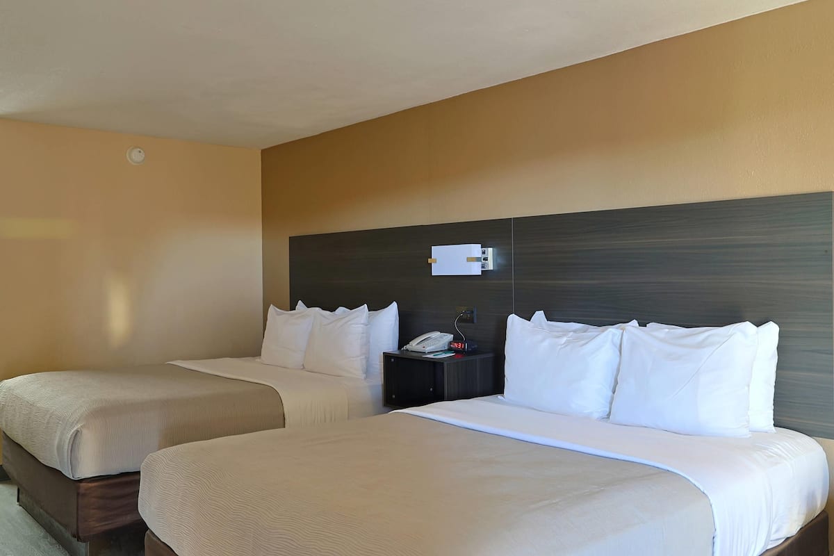 Room, 2 Queen Beds, Non Smoking | In-room safe, iron/ironing board, cribs (free)