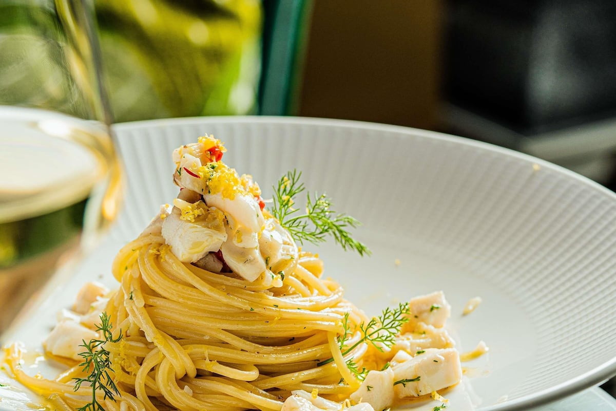Deluxe Double Room, Balcony | Restaurant | Lunch, dinner, brunch served; international cuisine