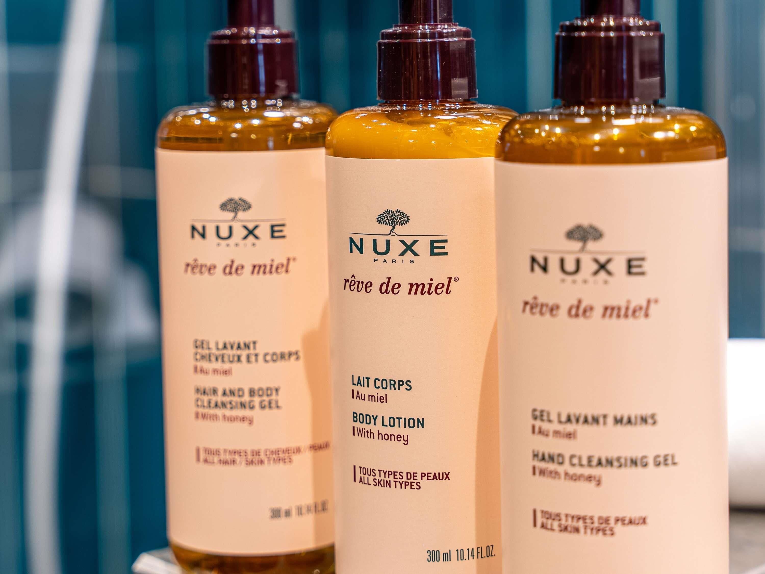 Premium bedding, down duvets, minibar, laptop workspace