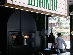 Lunch, dinner, brunch served; international cuisine 