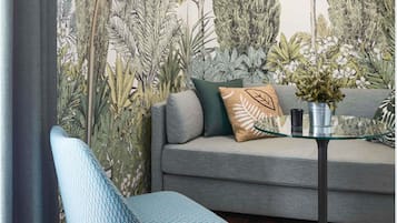 Deluxe-Doppelzimmer, Balkon | Hochwertige Bettwaren, Daunenbettdecken, Minibar