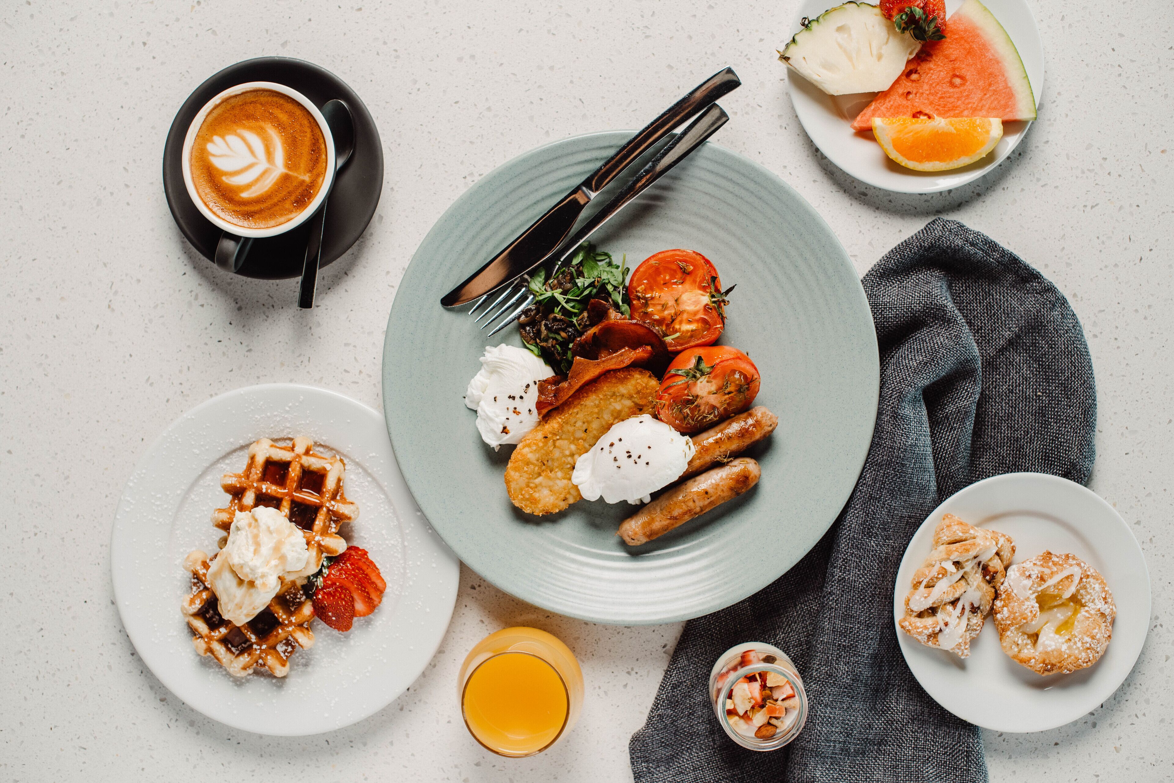 daily full breakfast (aud 28 per person)