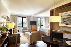 Superior Suite | Living area | 22-inch TV with cable channels